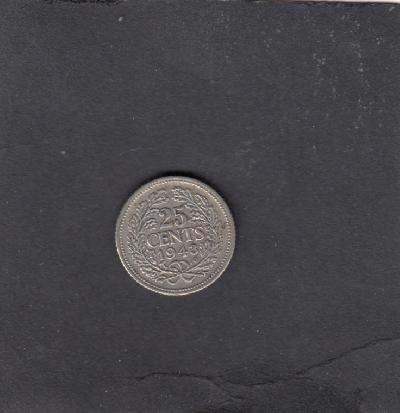 Beschrijving: 25 Cent WILHELMIN